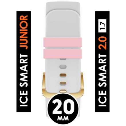 ICE smart junior 2.0, 1,70 - Fehér, arany szilikon szíj - 022315)