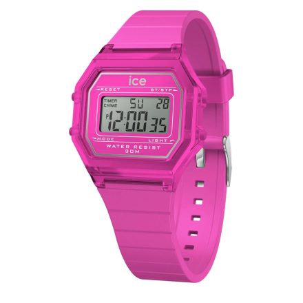 ICE digit retro - Neon rózsaszín, unisex karóra - 32 mm - (022887)