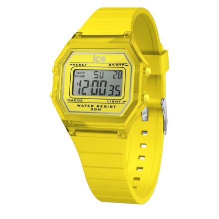 ICE digit retro - Elektromos sárga, unisex karóra - 32 mm - (022891)